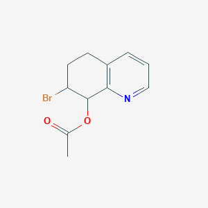 7-Bromo-5,6,7,8-tetrahydroquinolin-8-yl acetate