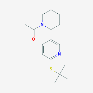 1-(2-(6-(tert-Butylthio)pyridin-3-yl)piperidin-1-yl)ethanone