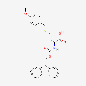 molecular formula C27H27NO5S B12996109 Fmoc-D-HoCys(Mob)-OH 