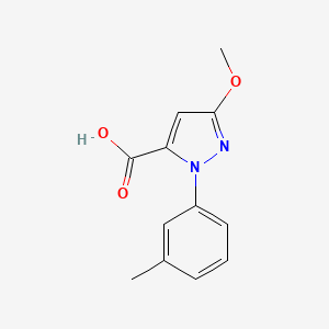 3-Methoxy-1-(m-tolyl)-1H-pyrazole-5-carboxylic acid