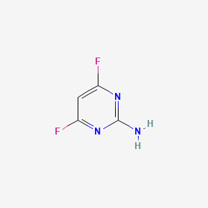 molecular formula C4H3F2N3 B1299613 2-氨基-4,6-二氟嘧啶 CAS No. 675-11-6