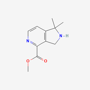 Methyl 1,1-dimethyl-2,3-dihydro-1H-pyrrolo[3,4-c]pyridine-4-carboxylate