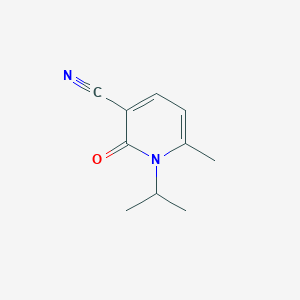 molecular formula C10H12N2O B12996154 1-Isopropyl-6-methyl-2-oxo-1,2-dihydropyridine-3-carbonitrile 