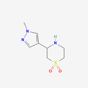 3-(1-Methyl-1H-pyrazol-4-yl)thiomorpholine 1,1-dioxide