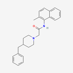 2-(4-benzylpiperidin-1-yl)-N-(2-methylnaphthalen-1-yl)acetamide