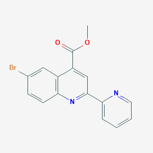 Methyl 6-bromo-2-(pyridin-2-yl)quinoline-4-carboxylate