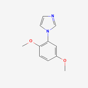 molecular formula C11H12N2O2 B12996226 1-(2,5-Dimethoxyphenyl)-1H-imidazole 