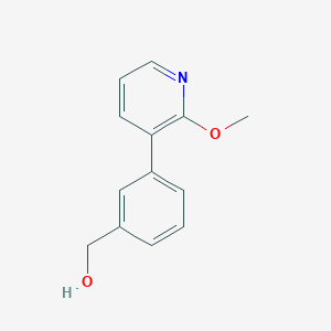 molecular formula C13H13NO2 B12996230 (3-(2-Methoxypyridin-3-yl)phenyl)methanol CAS No. 1349717-94-7