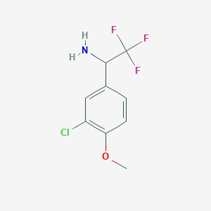 1-(3-Chloro-4-methoxyphenyl)-2,2,2-trifluoroethanamine