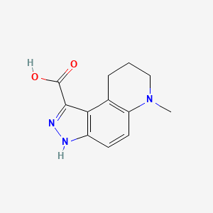 6-Methyl-6,7,8,9-tetrahydro-3H-pyrazolo[4,3-f]quinoline-1-carboxylic acid