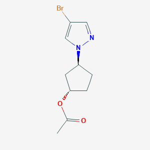 (1S,3S)-3-(4-Bromo-1H-pyrazol-1-yl)cyclopentyl acetate