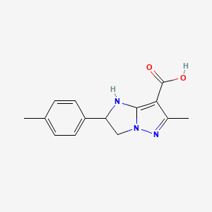 6-Methyl-2-(p-tolyl)-2,3-dihydro-1H-imidazo[1,2-b]pyrazole-7-carboxylic acid