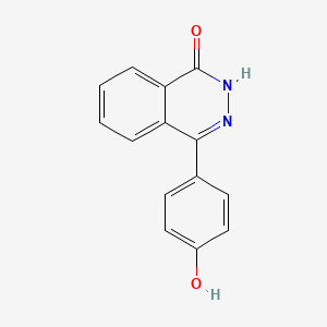 molecular formula C14H10N2O2 B1299626 4-(4-羟基苯基)邻苯二嗪-1(2H)-酮 CAS No. 152594-70-2