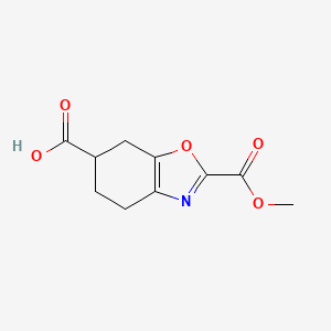 2-(Methoxycarbonyl)-4,5,6,7-tetrahydrobenzo[d]oxazole-6-carboxylic acid