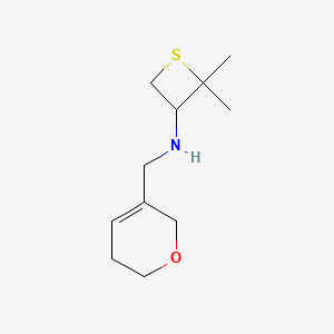 N-((5,6-Dihydro-2H-pyran-3-yl)methyl)-2,2-dimethylthietan-3-amine