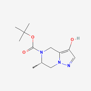 tert-Butyl (S)-3-hydroxy-6-methyl-6,7-dihydropyrazolo[1,5-a]pyrazine-5(4H)-carboxylate