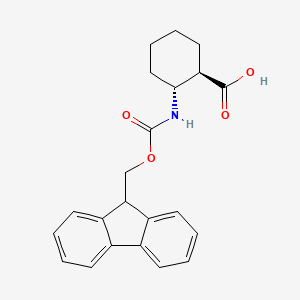 molecular formula C22H23NO4 B1299631 (1R,2R)-2-((((9H-芴-9-基)甲氧基)羰基)氨基)环己烷甲酸 CAS No. 389057-34-5
