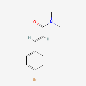 molecular formula C11H12BrNO B12996311 3-(4-Bromophenyl)-N,N-dimethylacrylamide 