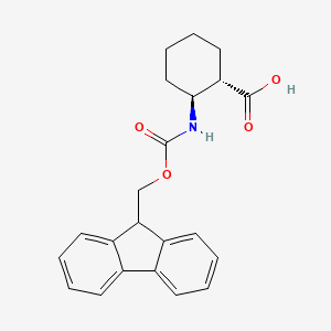 molecular formula C22H23NO4 B1299632 (1S,2S)-2-((((9H-芴-9-基)甲氧基)羰基)氨基)环己烷甲酸 CAS No. 312965-07-4
