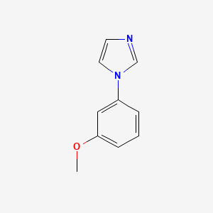 molecular formula C10H10N2O B12996321 1-(3-Methoxyphenyl)-1H-imidazole 