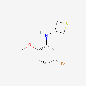 N-(5-Bromo-2-methoxyphenyl)thietan-3-amine