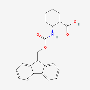 molecular formula C22H23NO4 B1299633 (1S,2R)-2-((((9H-芴-9-基)甲氧基)羰基)氨基)环己烷羧酸 CAS No. 430460-38-1