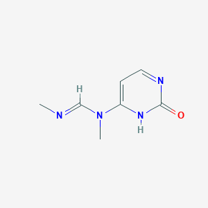 molecular formula C7H10N4O B12996339 N,N'-Dimethyl-N-(2-oxo-1,2-dihydropyrimidin-4-yl)formimidamide 