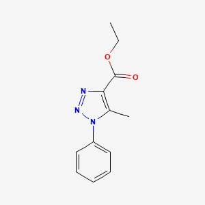 molecular formula C12H13N3O2 B1299634 5-甲基-1-苯基-1H-1,2,3-三唑-4-羧酸乙酯 CAS No. 27049-64-5