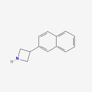 molecular formula C13H13N B12996342 3-(Naphthalen-2-yl)azetidine 