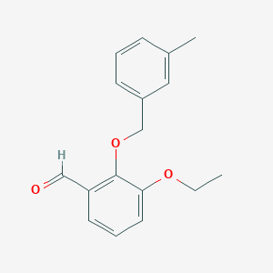 3-Ethoxy-2-((3-methylbenzyl)oxy)benzaldehyde