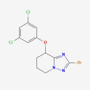 2-Bromo-8-(3,5-dichlorophenoxy)-5,6,7,8-tetrahydro-[1,2,4]triazolo[1,5-a]pyridine