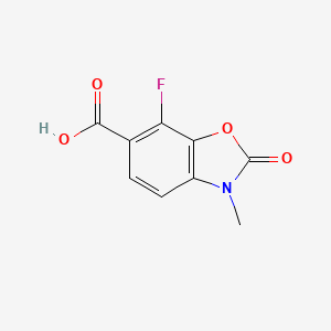 7-Fluoro-3-methyl-2-oxo-1,3-benzoxazole-6-carboxylic acid