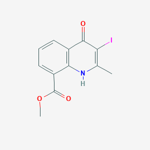 Methyl 3-iodo-2-methyl-4-oxo-1,4-dihydroquinoline-8-carboxylate