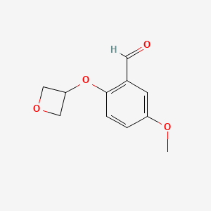 5-Methoxy-2-(oxetan-3-yloxy)benzaldehyde