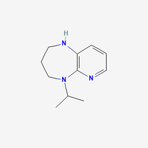 molecular formula C11H17N3 B12996424 5-Isopropyl-2,3,4,5-tetrahydro-1H-pyrido[2,3-b][1,4]diazepine 