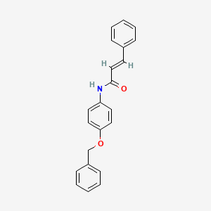 molecular formula C22H19NO2 B12996431 N-(4-(Benzyloxy)phenyl)cinnamamide 