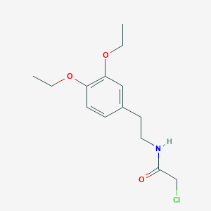 B1299646 2-chloro-N-[2-(3,4-diethoxyphenyl)ethyl]acetamide CAS No. 34162-19-1