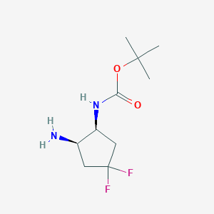 tert-Butyl ((1S,2R)-2-amino-4,4-difluorocyclopentyl)carbamate