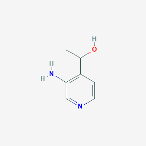 molecular formula C7H10N2O B12996481 1-(3-Aminopyridin-4-yl)ethanol 