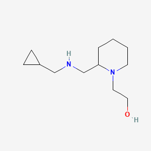 molecular formula C12H24N2O B12996533 2-[2-[(Cyclopropylmethylamino)methyl]piperidin-1-yl]ethanol 