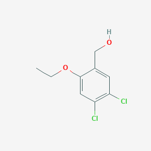 molecular formula C9H10Cl2O2 B12996546 (4,5-Dichloro-2-ethoxyphenyl)methanol 