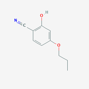 molecular formula C10H11NO2 B12996574 2-Hydroxy-4-propoxybenzonitrile 