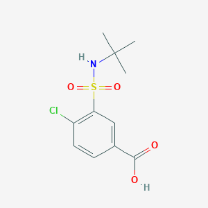molecular formula C11H14ClNO4S B1299660 3-(叔丁基磺酰氨基)-4-氯苯甲酸 CAS No. 59815-50-8