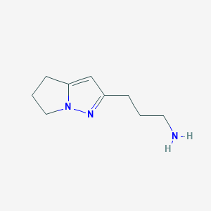 3-(5,6-Dihydro-4H-pyrrolo[1,2-b]pyrazol-2-yl)propan-1-amine