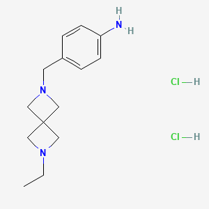 4-((6-Ethyl-2,6-diazaspiro[3.3]heptan-2-yl)methyl)aniline dihydrochloride