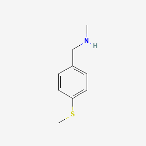 molecular formula C9H13NS B1299667 N-甲基-N-[4-(甲硫基)苄基]胺 CAS No. 84212-03-3