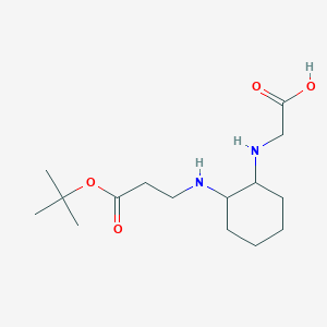 2-((2-((3-(tert-Butoxy)-3-oxopropyl)amino)cyclohexyl)amino)aceticacid