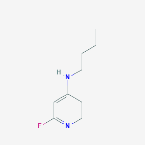 molecular formula C9H13FN2 B12996693 N-butyl-2-fluoropyridin-4-amine 