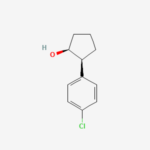 molecular formula C11H13ClO B12996699 (1S,2S)-2-(4-chlorophenyl)cyclopentan-1-ol 