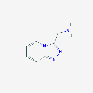 molecular formula C7H8N4 B1299672 [1,2,4]三唑并[4,3-a]吡啶-3-基甲胺 CAS No. 91981-59-8